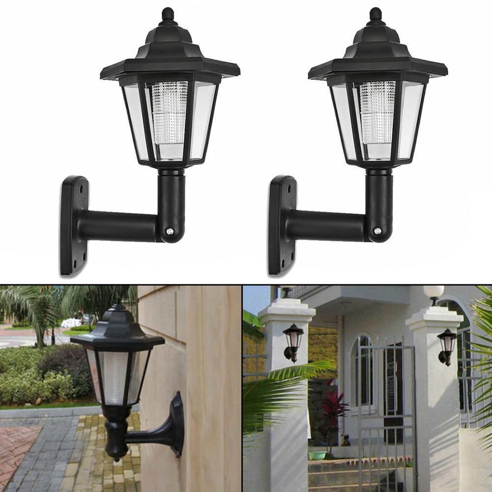 Set 6 x Lampa solara tip felinar, Alb rece