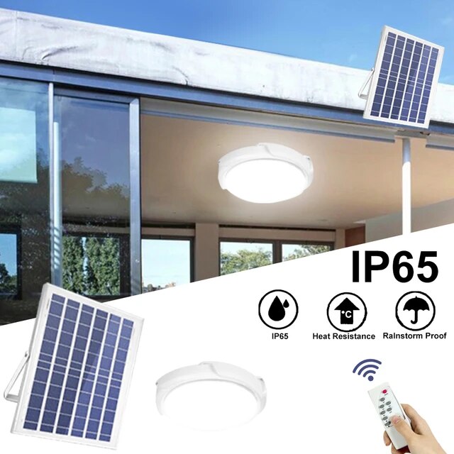 Lampa cu panou solar si telecomanda, 300 W