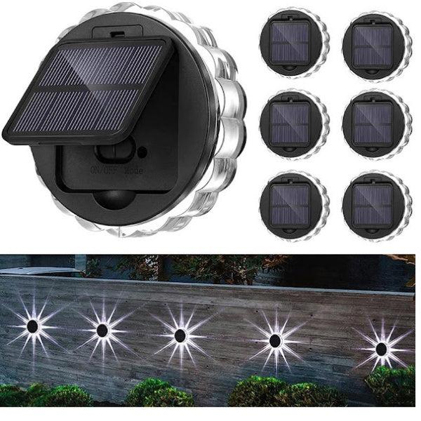 Set 8 lampi solare LED, senzor de lumina