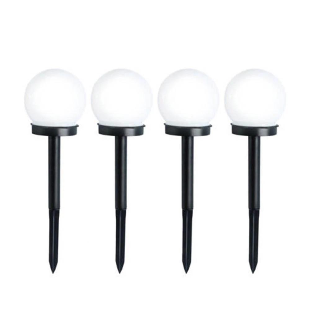 Set 4 x lampa solara tip glob pentru gradina, IP44, H 35