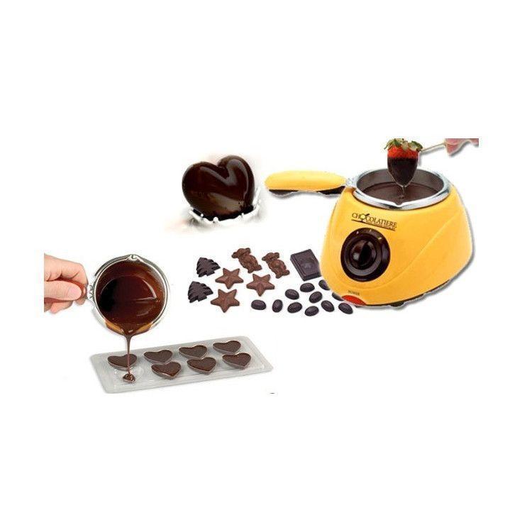 Aparat electric pentru topit ciocolata + Set Fondue - Chocolatiere