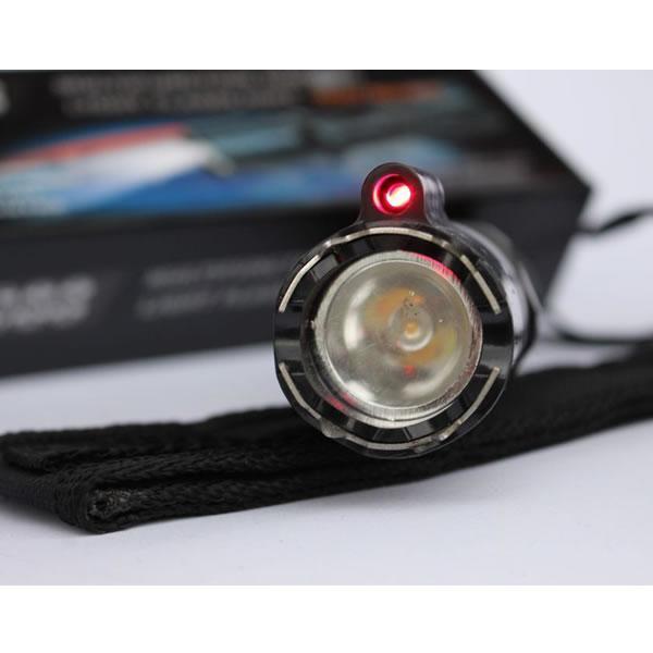 Lanterna electrosoc cu laser rosu - 2 faze de lumina