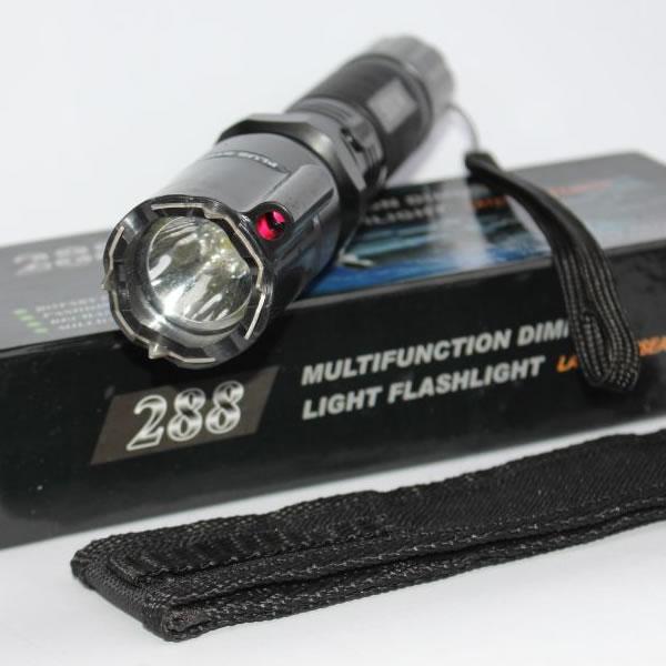 Lanterna electrosoc cu laser rosu - 2 faze de lumina