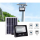 Proiector solar 125 LED, putere 80 W, cu panou solar si telecomanda