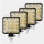 Set 4 proiectoare 16 LED 48W auto OFF-ROAD, IP 67