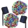 Set 2 x Instalatie solara 100 LED, exterior, Multicolor