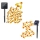 Set 2 x Instalatie solara cu 50 albinute LED