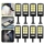 Set 8 x Lampa solara cu 6 LED COB si telecomanda