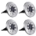 Set 4 x lampa solara cu 8 leduri si senzor de lumina cu fixare in sol