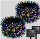 Set 3 x Instalatie solara 100 LED pentru exterior, Multicolor