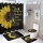 Set baie 4 piese: perdea, covorase si husa de toaleta, SunFlower