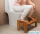 Taburet WC bambus, impotriva constipatiei
