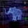 Lampa de veghe 3D, LED 7 culori, lumina ambientala - Elefant