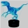 Lampa de veghe 3D, LED 7 culori, lumina ambientala - Velociraptor