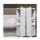 Dulap vertical baie, 3 compartimente, 80 cm, Alb