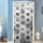 Set 2 x Autocolant decorativ pentru usa, 77 x 220 cm, Grey Comb