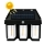 Set 2 x Lampa solara tripla cu senzor de miscare