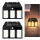 Set 2 x Lampa solara tripla cu senzor de miscare