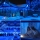 Instalatie franjuri lungi 1000 LED, 50 Metri lungime, Albastru