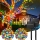 Set 2 x Instalatie solara 100 LED, Multicolor