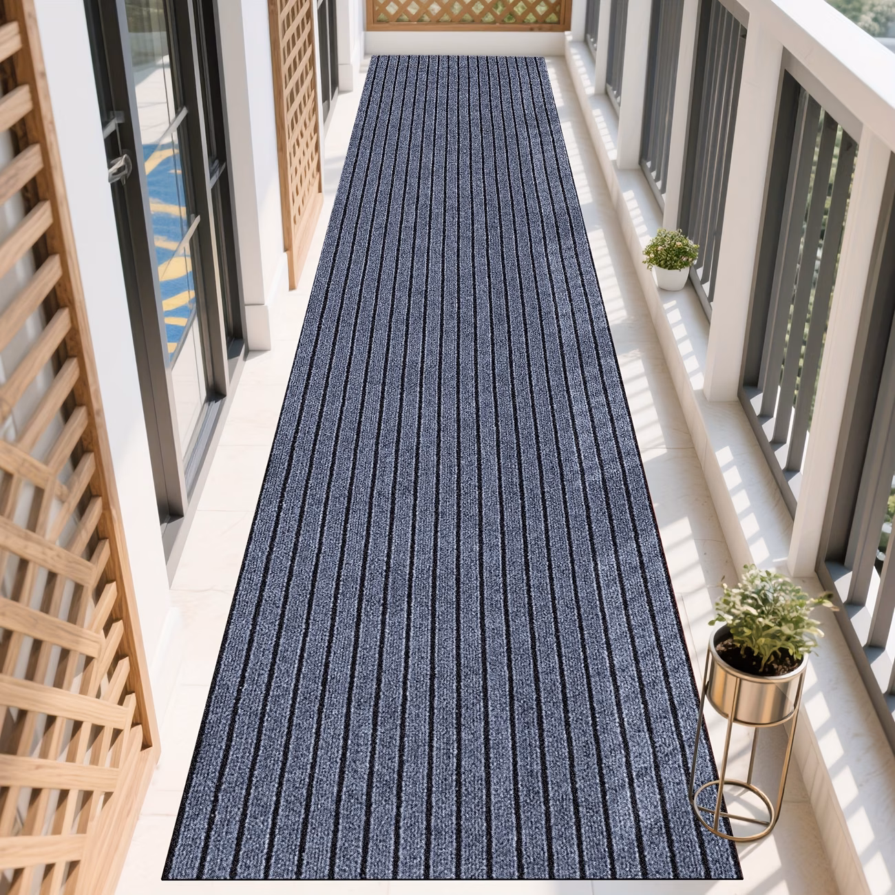 Covor adeziv 45x300 cm, Gri 