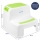 Scaunel inaltator WC pentru copii, Two Step Stoll Alb/Verde