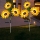 Set 2 x lampa solara 3 flori, 70 cm, Floarea Soarelui