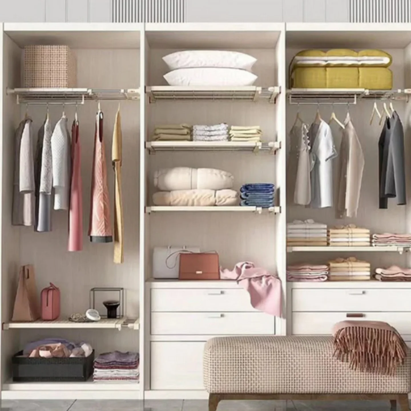 Raft telescopic extensibil, reglabil 70-120 cm