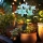 Set 2 x lampa solara 70 cm, 6 crini albastri