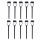 Set 10 x lampa solare semiluna, 27 cm
