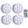 Set 4 lampi LED RGB, cu telecomanda, Waterproof