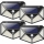 Set 4 x Lampa solara 100 LED Jortan, senzor de miscare