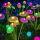 Set 4 x lampa solara 6 LED Jellyfish, Multicolor
