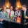 Frapiera LED cu boxa Bluetooth, efecte luminoase RGB, port USB