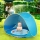 Cort de plaja cu piscina pentru bebelusi, protectie UV - albastru