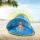 Cort de plaja cu piscina pentru bebelusi, protectie UV - albastru