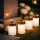 Set 2 x Candela solara LED, lumanare cu efect de flacara