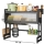 Raft scurgator vase si tacamuri, 85 cm, Negru