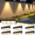 Set 2 x lampa solara de perete, Alb cald