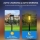 Set 4 x Lampa solara de gradina, IP65, LED Alb cald