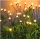 Set 2 x Lampa solara LED Alb Cald, 8 bulbi licurici