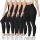 Set 5 colanti vatuiti, 1200 DEN, marime universala, Negru
