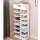 Pantofar cu 7 rafturi, 40 x 22 x 111 cm, Alb