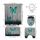 Set baie 4 piese: perdea, covorase si husa de toaleta, Butterfly Love