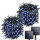Set 2 x Instalatie solara, 300 LED, 30 metri, Albastru