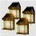 Set 4 x Lampa solara de perete, senzor de miscare, LED 3W