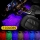 Set 4 LED auto de interior, A10 USB, 7 culori RGB