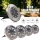 Set 8/12 lampi solare pentru pamant, Silver Disk Lights