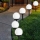 Set 4 x lampa solara, H 38 cm, senzor de lumina