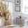 Set baie 2 piese: perdea si covoras, Gold Butterfly